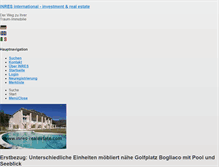 Tablet Screenshot of gardasee-immo.com